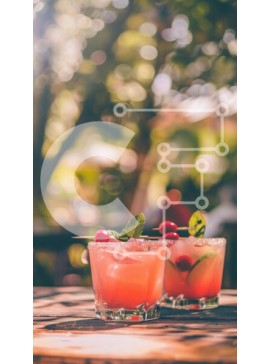 Intra Συλλεκτικό Ξύλινο Παζλ Plywood  4mm - Ροζ Μαργαρίτες σε Ξύλινο Τραπέζι Σε Ξύλινο Κουτί - Διαστάσεις: 10x10 cm – 25 κομμάτια