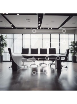 Intra Συλλεκτικό Ξύλινο Παζλ Plywood  4mm - Χώρος γραφείου με τραπέζι συνεδριάσεων Σε Ξύλινο Κουτί - Διαστάσεις Puzzle: 10x10 cm – 25 κομμάτια