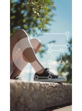 Intra Συλλεκτικό Ξύλινο Παζλ Plywood  4mm - Γυναίκα που κάθεται σε εξωτερικούς χώρους Σε Ξύλινο Κουτί - Διαστάσεις Puzzle: 10x10 cm – 25 κομμάτια