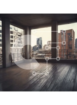 Intra Συλλεκτικό Ξύλινο Παζλ Plywood  4mm - Μοντέρνο εσωτερικό δωμάτιο με θέα στην πόλη Σε Ξύλινο Κουτί - Διαστάσεις Puzzle: 10x10 cm – 25 κομμάτια