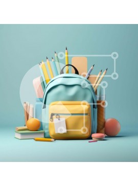 Intra Συλλεκτικό Ξύλινο Παζλ Plywood  4mm - Οργανωμένη συλλογή σχολικών ειδών Σε Ξύλινο Κουτί - Διαστάσεις Puzzle: 10x10 cm – 25 κομμάτια