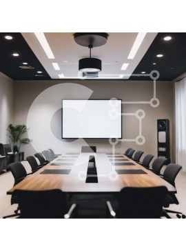 Intra Συλλεκτικό Ξύλινο Παζλ Plywood  4mm - Ρύθμιση επαγγελματικής αίθουσας συνεδριάσεων Σε Ξύλινο Κουτί - Διαστάσεις Puzzle: 10x10 cm – 25 κομμάτια