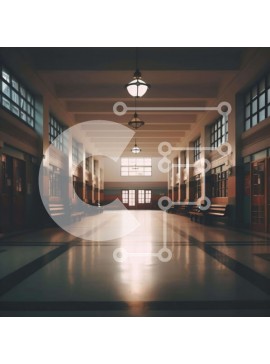 Intra Συλλεκτικό Ξύλινο Παζλ Plywood  4mm - Ευρύχωρος διάδρομος με παγκάκια και κρεμαστά φώτα Σε Ξύλινο Κουτί - Διαστάσεις Puzzle: 10x10 cm – 25 κομμάτια