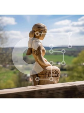 Intra Συλλεκτικό Ξύλινο Παζλ Plywood  4mm - Ξύλινη φιγούρα σε κιγκλίδωμα εξωτερικού χώρου Σε Ξύλινο Κουτί - Διαστάσεις Puzzle: 10x10 cm – 25 κομμάτια