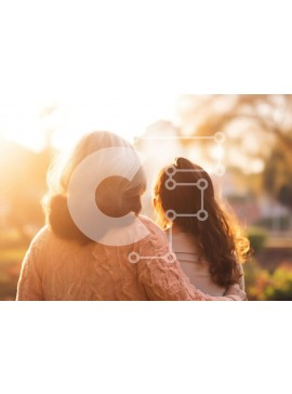 Intra Συλλεκτικό Ξύλινο Παζλ Plywood  4mm - Συγκινητική στιγμή στο πάρκο Σε Ξύλινο Κουτί - Διαστάσεις Puzzle: 10x10 cm – 25 κομμάτια