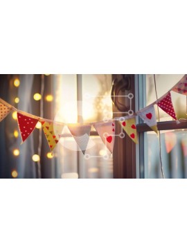 Intra Συλλεκτικό Ξύλινο Παζλ Plywood  4mm - Πολύχρωμα κουμπιά με καρδιές Σε Ξύλινο Κουτί - Διαστάσεις Puzzle: 10x10 cm – 25 κομμάτια