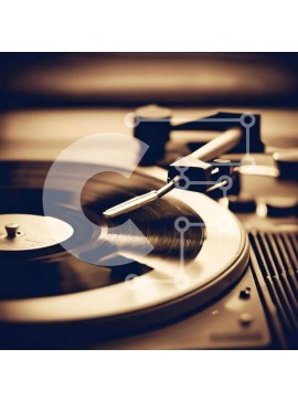 Intra Συλλεκτικό Ξύλινο Παζλ Plywood  4mm - Vintage πικάπ και εξοπλισμός ήχου σε μαύρο και άσπρο Σε Ξύλινο Κουτί - Διαστάσεις Puzzle: 10x10 cm – 25 κομμάτια