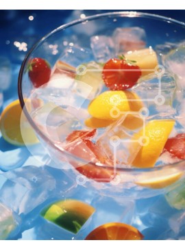 Σετ των 2 Intra Συλλεκτικό Ξύλινο Παζλ Plywood  4mm - Μπολ με φρούτα με παγάκια Σε Ξύλινο Κουτί - Διαστάσεις: 10x10 cm – 25 κομμάτια