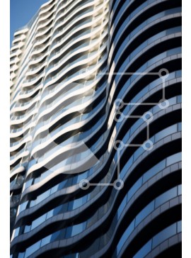 Intra Συλλεκτικό Ξύλινο Παζλ Plywood  4mm - Κτίριο από γυαλί και μέταλλο με ρολόι Σε Ξύλινο Κουτί - Διαστάσεις Puzzle: 10x10 cm – 25 κομμάτια