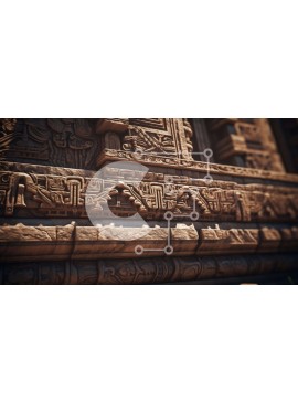 Intra Συλλεκτικό Ξύλινο Παζλ Plywood  4mm - Περίπλοκο τρισδιάστατο μοντέλο αρχαίου κτηρίου Σε Ξύλινο Κουτί - Διαστάσεις Puzzle: 10x10 cm – 25 κομμάτια