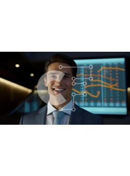 Intra Συλλεκτικό Ξύλινο Παζλ Plywood  4mm - Χαμογελαστός άνθρωπος με γραφήματα και γραφήματα Σε Ξύλινο Κουτί - Διαστάσεις Puzzle: 10x10 cm – 25 κομμάτια