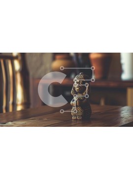 Intra Συλλεκτικό Ξύλινο Παζλ Plywood  4mm - Ξύλινο άγαλμα στην τραπεζαρία Σε Ξύλινο Κουτί - Διαστάσεις Puzzle: 10x10 cm – 25 κομμάτια