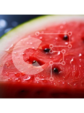 Σετ των 2 Intra Συλλεκτικό Ξύλινο Παζλ Plywood  4mm - Φέτα καρπούζι με σταγόνες νερού Σε Ξύλινο Κουτί - Διαστάσεις: 10x10 cm – 25 κομμάτια