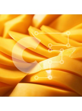 Σετ των 2 Intra Συλλεκτικό Ξύλινο Παζλ Plywood  4mm - Κοντινό πλάνο από φρέσκες κίτρινες φέτες μάνγκο Σε Ξύλινο Κουτί - Διαστάσεις: 10x10 cm – 25 κομμάτια