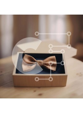 Σετ των 2 Intra Συλλεκτικό Ξύλινο Παζλ Plywood  4mm - Καφέ παπιγιόν σε ανοιχτό ξύλινο κουτί Σε Ξύλινο Κουτί - Διαστάσεις: 10x10 cm – 25 κομμάτια