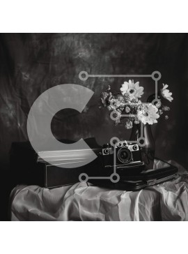 Intra Συλλεκτικό Ξύλινο Παζλ Plywood  4mm - Vintage κάμερα και αποσκευές Σε Ξύλινο Κουτί - Διαστάσεις Puzzle: 10x10 cm – 25 κομμάτια