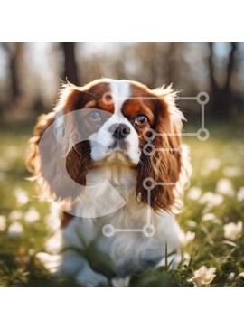 Intra Συλλεκτικό Ξύλινο Παζλ Plywood  4mm - Αξιολάτρευτο σκυλί στο γρασίδι Σε Ξύλινο Κουτί - Διαστάσεις: 10x10 cm – 25 κομμάτια