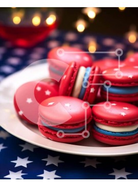 Σετ των 2 Intra Συλλεκτικό Ξύλινο Παζλ Plywood  4mm - Πατριωτικά αμυγδαλωτά με κόκκινο κρασί Σε Ξύλινο Κουτί - Διαστάσεις: 10x10 cm – 25 κομμάτια