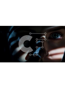 Intra Συλλεκτικό Ξύλινο Παζλ Plywood  4mm - Γυναικείο πρόσωπο στο σκοτάδι Σε Ξύλινο Κουτί - Διαστάσεις Puzzle: 10x10 cm – 25 κομμάτια