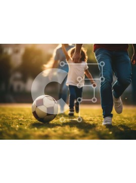 Intra Συλλεκτικό Ξύλινο Παζλ Plywood  4mm - Ποδοσφαιρικό παιχνίδι στο Grass Field Σε Ξύλινο Κουτί - Διαστάσεις Puzzle: 10x10 cm – 25 κομμάτια