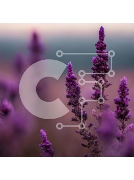 Intra Συλλεκτικό Ξύλινο Παζλ Plywood  4mm - Καταπραϋντικά άνθη λεβάντας Σε Ξύλινο Κουτί - Διαστάσεις: 10x10 cm – 25 κομμάτια