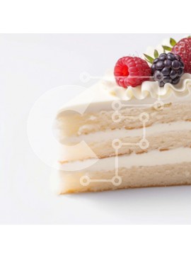 Σετ των 2 Intra Συλλεκτικό Ξύλινο Παζλ Plywood  4mm - Νόστιμο λευκό κέικ με μούρα και σαντιγί Σε Ξύλινο Κουτί - Διαστάσεις: 10x10 cm – 25 κομμάτια