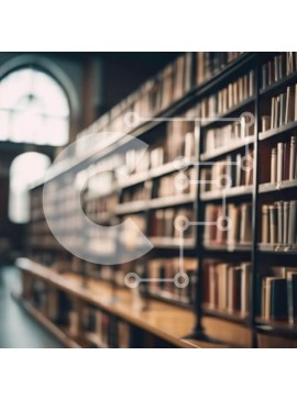 Intra Συλλεκτικό Ξύλινο Παζλ Plywood  4mm - Άδεια βιβλιοθήκη με ράφια και χώρους μελέτης Σε Ξύλινο Κουτί - Διαστάσεις Puzzle: 10x10 cm – 25 κομμάτια