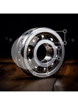 Intra Συλλεκτικό Ξύλινο Παζλ Plywood  4mm - Ρουλεμάν από ανοξείδωτο ατσάλι σε ξύλινη επιφάνεια Σε Ξύλινο Κουτί - Διαστάσεις Puzzle: 10x10 cm – 25 κομμάτια