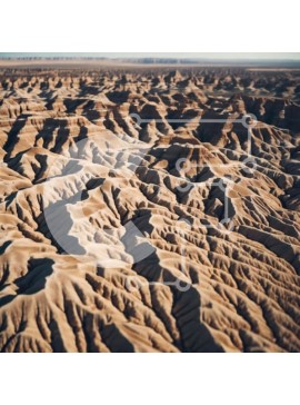 Intra Συλλεκτικό Ξύλινο Παζλ Plywood  4mm - Εναέρια άποψη του τοπίου της ερήμου Σε Ξύλινο Κουτί - Διαστάσεις: 10x10 cm – 25 κομμάτια