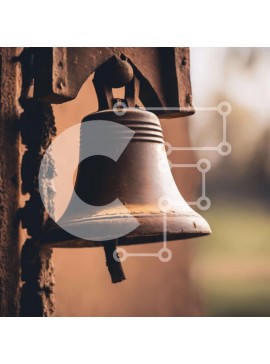 Intra Συλλεκτικό Ξύλινο Παζλ Plywood  4mm - Κρεμαστή καμπάνα από παλιό ξύλινο κτίριο Σε Ξύλινο Κουτί - Διαστάσεις Puzzle: 10x10 cm – 25 κομμάτια