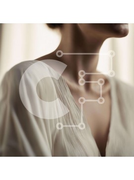 Σετ των 2 Intra Συλλεκτικό Ξύλινο Παζλ Plywood  4mm - Κομψή γυναίκα με λευκή μπλούζα Σε Ξύλινο Κουτί - Διαστάσεις: 10x10 cm – 25 κομμάτια