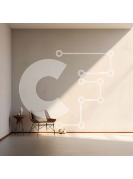 Intra Συλλεκτικό Ξύλινο Παζλ Plywood  4mm - Μινιμαλιστικό λευκό δωμάτιο με καρέκλα και φυτό σε γλάστρα Σε Ξύλινο Κουτί - Διαστάσεις Puzzle: 10x10 cm – 25 κομμάτια