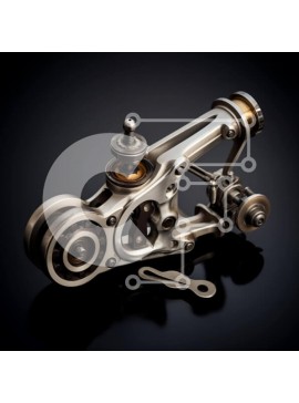 Intra Συλλεκτικό Ξύλινο Παζλ Plywood  4mm - Βιομηχανική Μεταλλική Συσκευή Σε Ξύλινο Κουτί - Διαστάσεις Puzzle: 10x10 cm – 25 κομμάτια