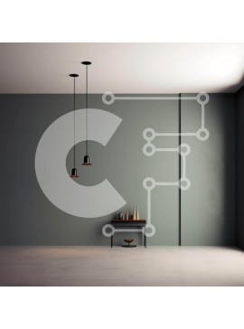 Intra Συλλεκτικό Ξύλινο Παζλ Plywood  4mm - Άδειο δωμάτιο με πράσινο τοίχο και φυτά σε γλάστρες Σε Ξύλινο Κουτί - Διαστάσεις Puzzle: 10x10 cm – 25 κομμάτια