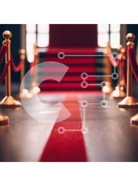 Intra Συλλεκτικό Ξύλινο Παζλ Plywood  4mm - Είσοδος στο Κόκκινο Χαλί στο Αμφιθέατρο Σε Ξύλινο Κουτί - Διαστάσεις Puzzle: 10x10 cm – 25 κομμάτια