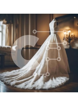 Σετ των 2 Intra Συλλεκτικό Ξύλινο Παζλ Plywood  4mm - Κομψή επίδειξη νυφικού σε διακοσμημένο δωμάτιο Σε Ξύλινο Κουτί - Διαστάσεις: 10x10 cm – 25 κομμάτια