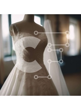 Σετ των 2 Intra Συλλεκτικό Ξύλινο Παζλ Plywood  4mm - Λευκό νυφικό μανεκέν σε φυσικό φως Σε Ξύλινο Κουτί - Διαστάσεις: 10x10 cm – 25 κομμάτια