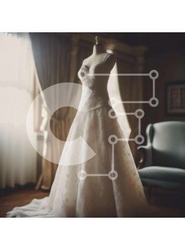 Σετ των 2 Intra Συλλεκτικό Ξύλινο Παζλ Plywood  4mm - Νυφικό μανεκέν σε φωτεινό δωμάτιο Σε Ξύλινο Κουτί - Διαστάσεις: 10x10 cm – 25 κομμάτια