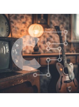 Intra Συλλεκτικό Ξύλινο Παζλ Plywood  4mm - Vintage διακόσμηση δωματίου Σε Ξύλινο Κουτί - Διαστάσεις Puzzle: 10x10 cm – 25 κομμάτια