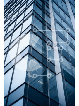 Intra Συλλεκτικό Ξύλινο Παζλ Plywood  4mm - Μοντέρνο κτήριο με γυάλινους τοίχους σε αστικό περιβάλλον Σε Ξύλινο Κουτί - Διαστάσεις Puzzle: 10x10 cm – 25 κομμάτια