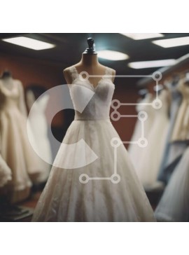 Σετ των 2 Intra Συλλεκτικό Ξύλινο Παζλ Plywood  4mm - Εμφάνιση νυφικών σε μανεκέν Σε Ξύλινο Κουτί - Διαστάσεις: 10x10 cm – 25 κομμάτια