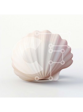 Intra Συλλεκτικό Ξύλινο Παζλ Plywood  4mm - Ελκυστική τρισδιάστατη απόδοση με ροζ κοχύλι Σε Ξύλινο Κουτί - Διαστάσεις: 10x10 cm – 25 κομμάτια