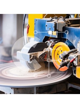 Intra Συλλεκτικό Ξύλινο Παζλ Plywood  4mm - Πέτρα λείανσης βιομηχανικής μηχανής Σε Ξύλινο Κουτί - Διαστάσεις Puzzle: 10x10 cm – 25 κομμάτια