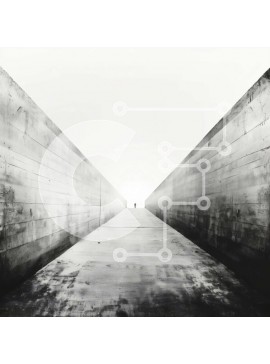 Intra Συλλεκτικό Ξύλινο Παζλ Plywood  4mm - Άδειος διάδρομος με πρόσωπο Σε Ξύλινο Κουτί - Διαστάσεις Puzzle: 10x10 cm – 25 κομμάτια