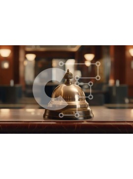 Intra Συλλεκτικό Ξύλινο Παζλ Plywood  4mm - Ξενοδοχείο Bell στο Λόμπι Σε Ξύλινο Κουτί - Διαστάσεις Puzzle: 10x10 cm – 25 κομμάτια