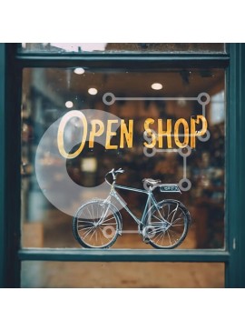 Intra Συλλεκτικό Ξύλινο Παζλ Plywood  4mm - Το ποδήλατο εμφανίζεται στη βιτρίνα Σε Ξύλινο Κουτί - Διαστάσεις Puzzle: 10x10 cm – 25 κομμάτια