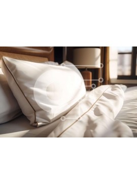 Intra Συλλεκτικό Ξύλινο Παζλ Plywood  4mm - Κομψό δωμάτιο ξενοδοχείου με όμορφα στρωμένο κρεβάτι Σε Ξύλινο Κουτί - Διαστάσεις Puzzle: 10x10 cm – 25 κομμάτια