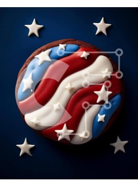 Σετ των 2 Intra Συλλεκτικό Ξύλινο Παζλ Plywood  4mm - Μπισκότο με Πατριωτικό Θέμα Σε Ξύλινο Κουτί - Διαστάσεις: 10x10 cm – 25 κομμάτια