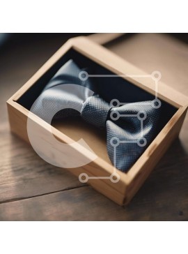 Σετ των 2 Intra Συλλεκτικό Ξύλινο Παζλ Plywood  4mm - Κομψό μαύρο παπιγιόν  Σε Ξύλινο Κουτί Σε Ξύλινο Κουτί - Διαστάσεις: 10x10 cm – 25 κομμάτια