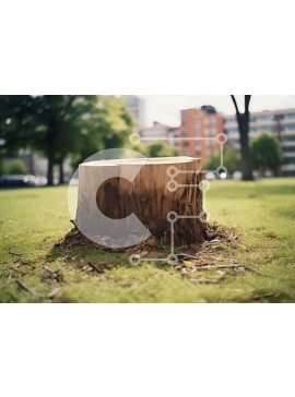 Intra Συλλεκτικό Ξύλινο Παζλ Plywood  4mm - Πρόβλημα δέντρου σε ανοιχτό χωράφι με αυτοκίνητα και δέντρα Σε Ξύλινο Κουτί - Διαστάσεις: 10x10 cm – 25 κομμάτια